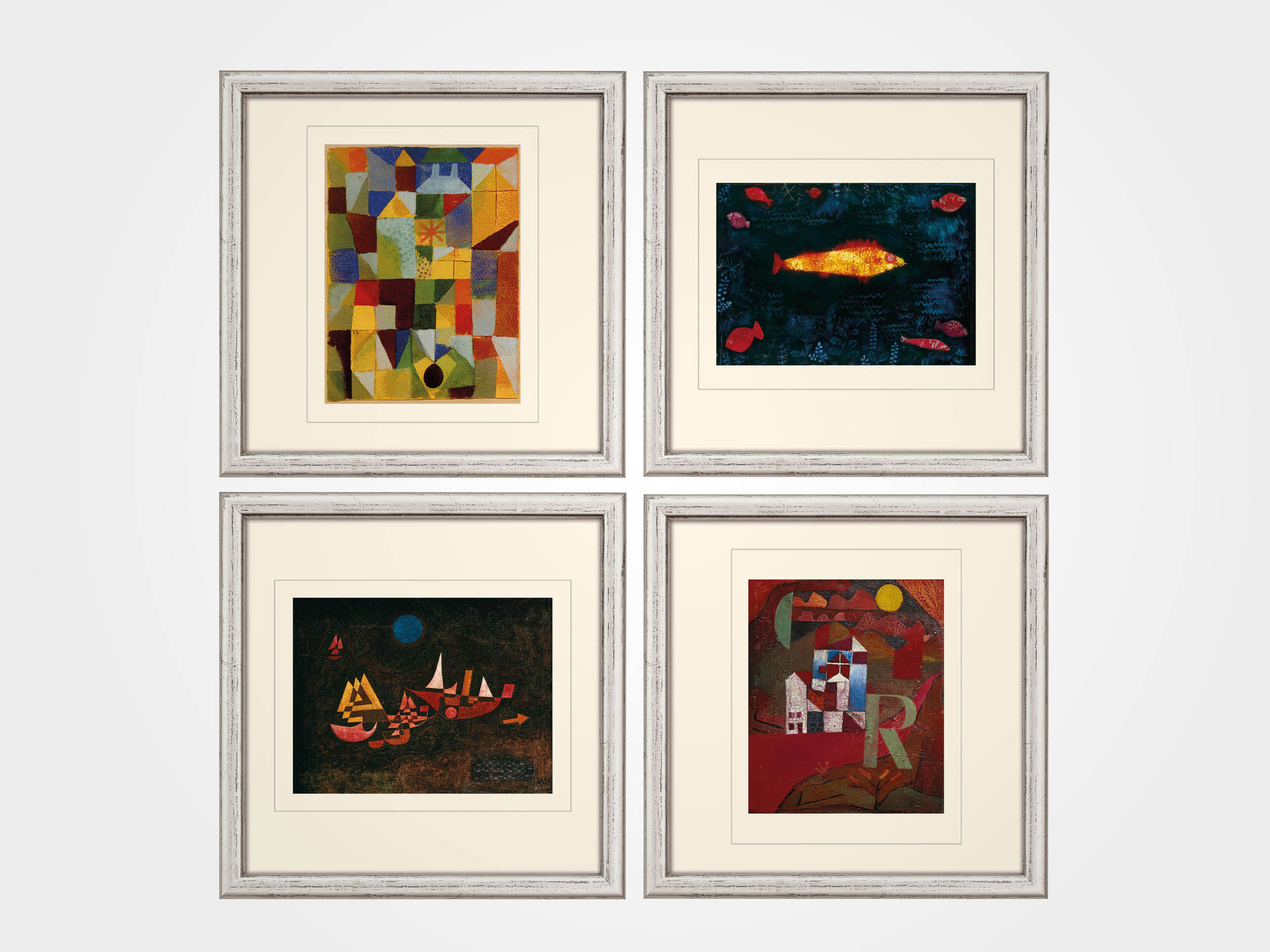 Paul Klee: 4 Bilder im Set