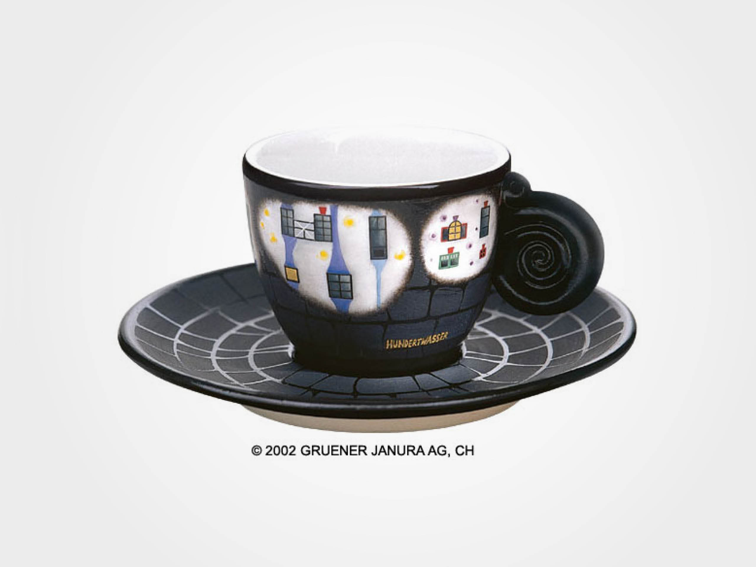 Friedensreich Hundertwasser: Espressotasse "In den Wiesen"