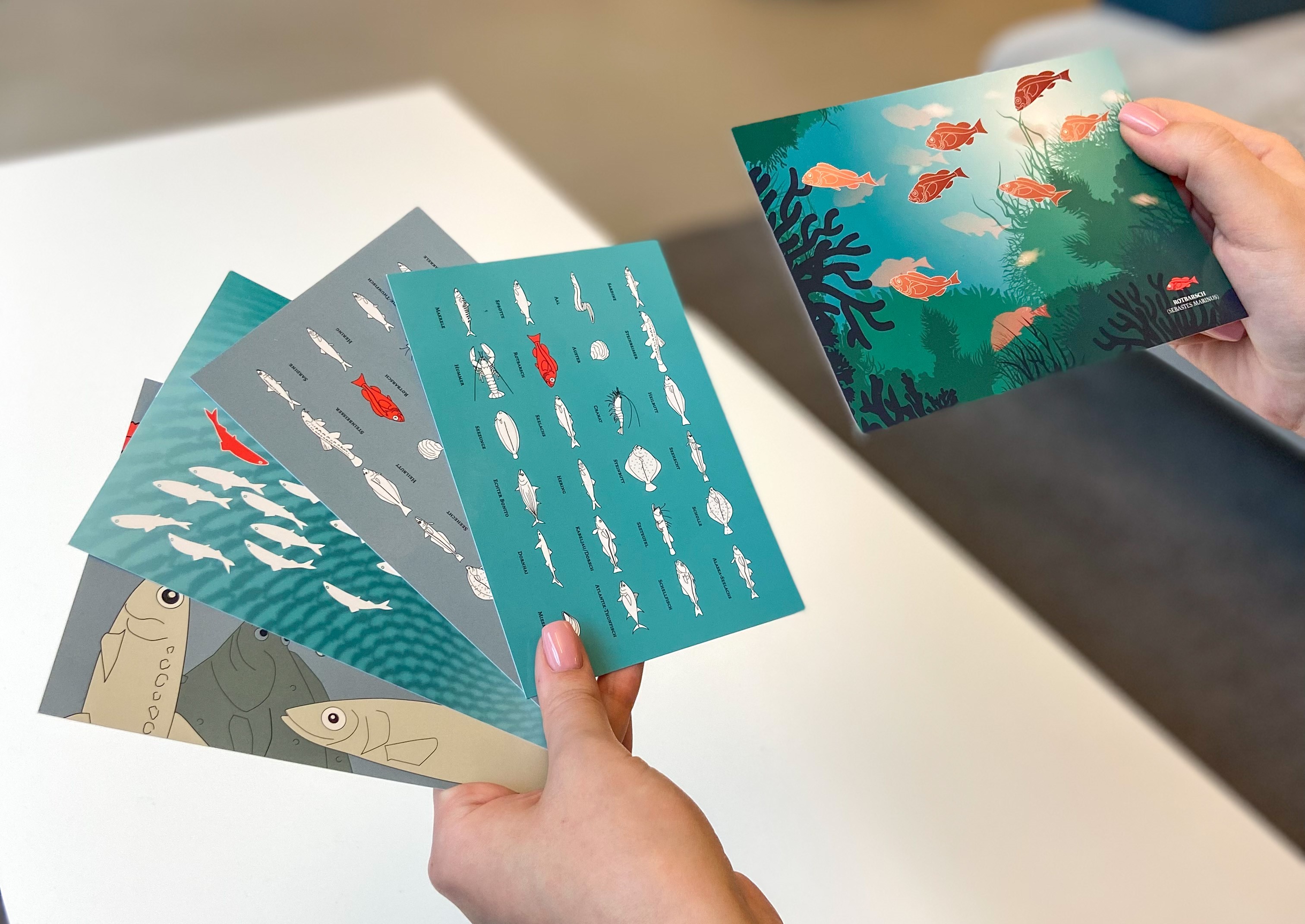 Postkarten-Set RED FISH