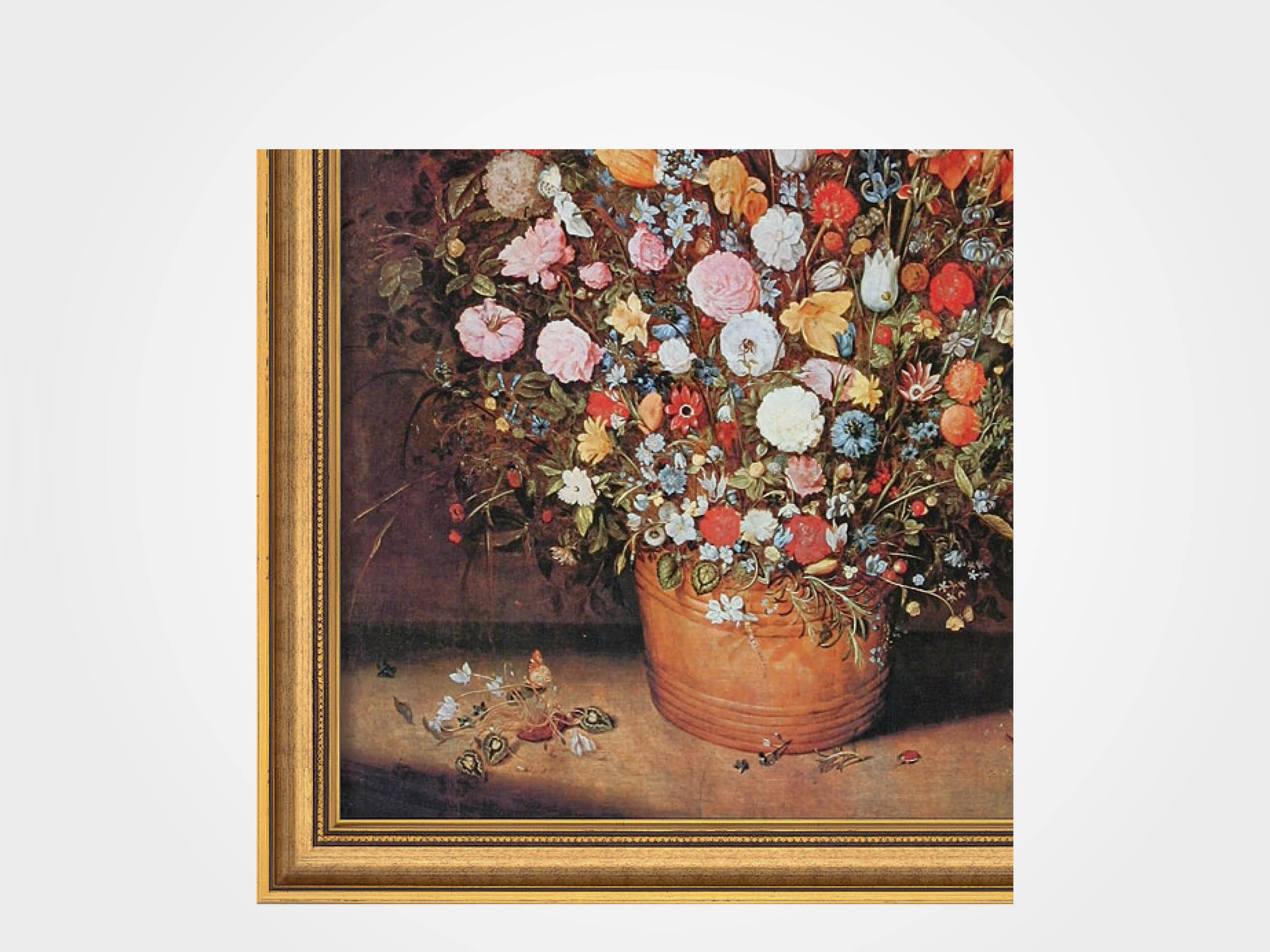 Jan Brueghel d. Ä.: Bild "Blumenstrauß" (um 1607), gerahmt