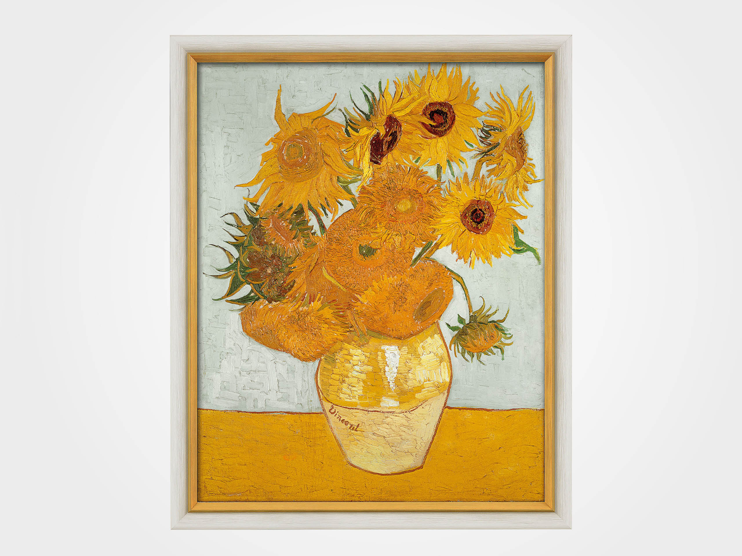 Vincent van Gogh: Bild "Zwölf Sonnenblumen in einer Vase" (1888), gerahmt